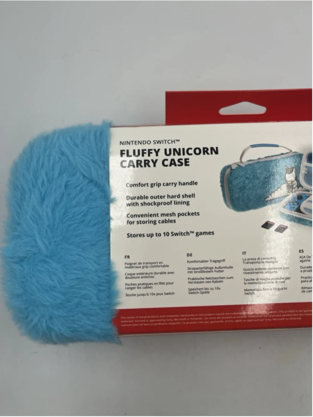 Nintendo Switch CASE Furry Unicorn Carry Case New SEE ALL